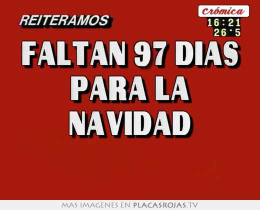 faltan 97 dias para la navidad