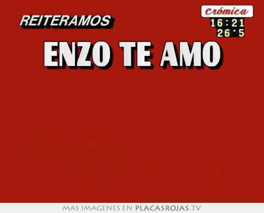 enzo te amo