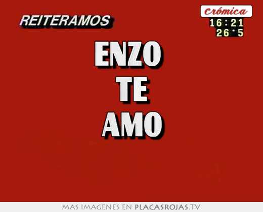 enzo te amo