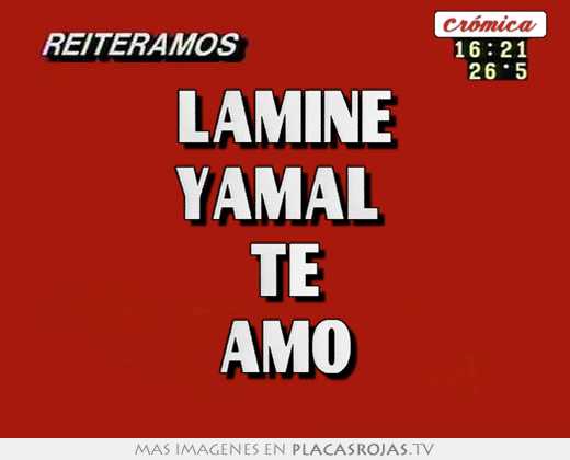 lamine yamal te amo