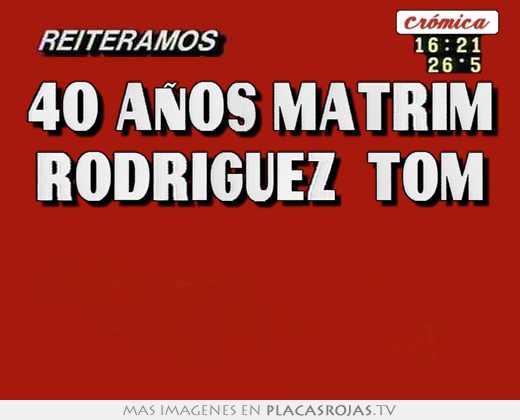 40 años matrim rodriguez tom