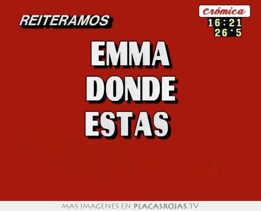 emma donde estás