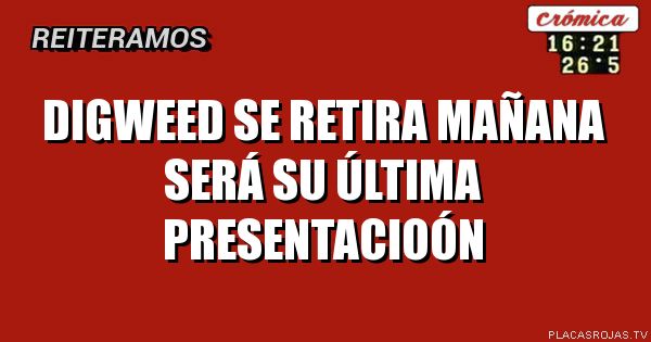 Digweed se retira mañana será su última presentacioón