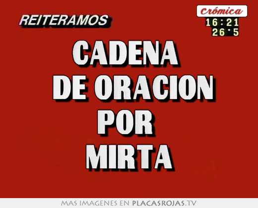 cadena de oración por mirta