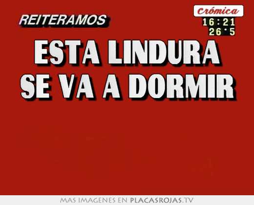 esta lindura se va a dormir