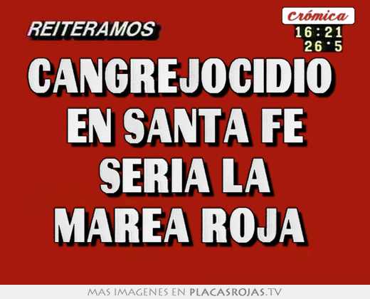 cangrejocidio en santa fe sería la marea roja