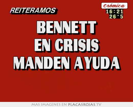 bennett en crisis manden ayuda