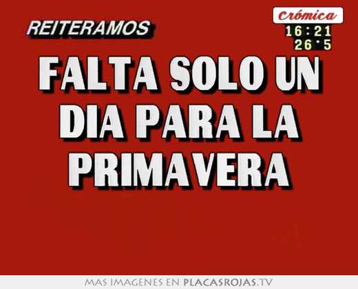 falta solo un dia para la primavera