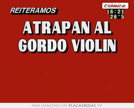 atrapan al gordo violin