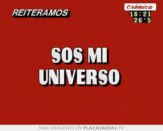 sos mi universo