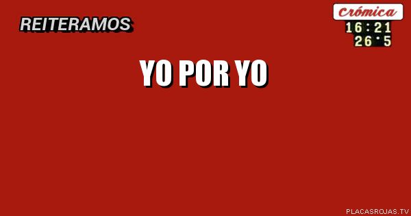 Yo por yo