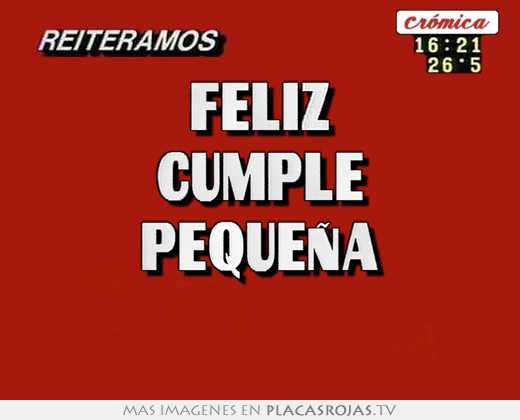 feliz cumple pequeña