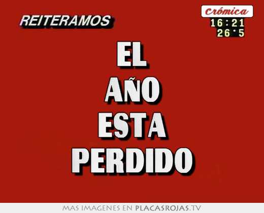 el año esta perdido