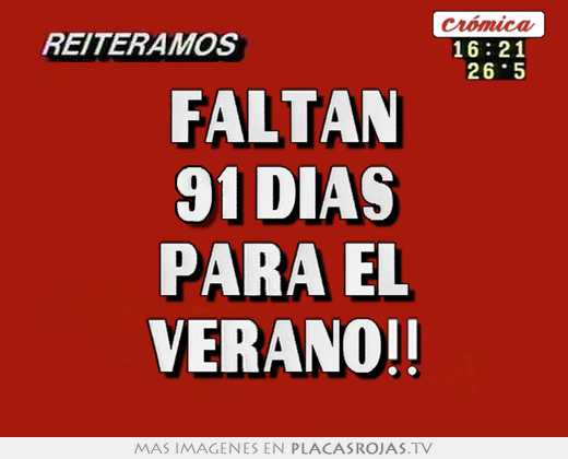 faltan 91 días para el verano!!