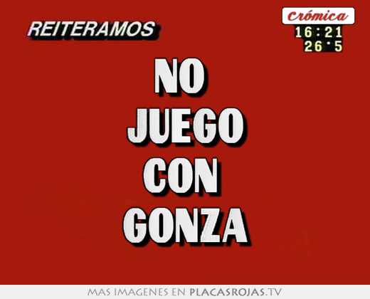 no juego con gonza