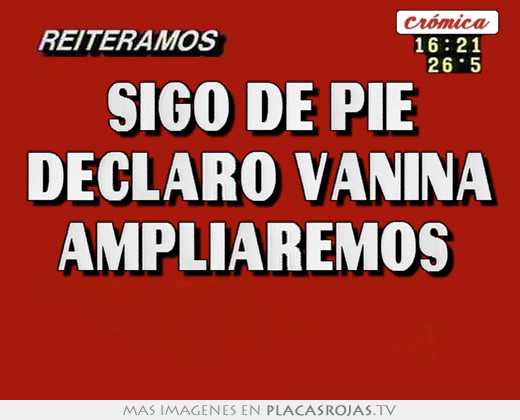 sigo de pie declaró vanina ampliaremos