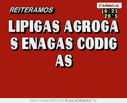 lipigas agroga s enagas codig as