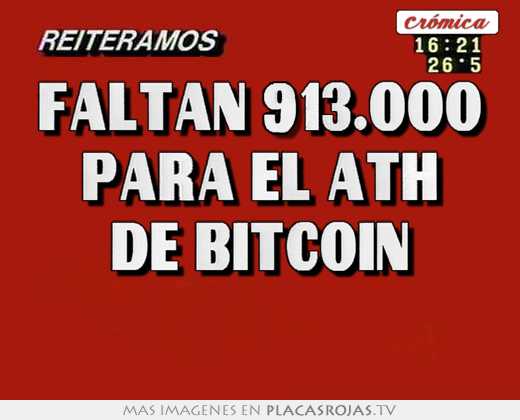 faltan 913.000 para el ath de bitcoin