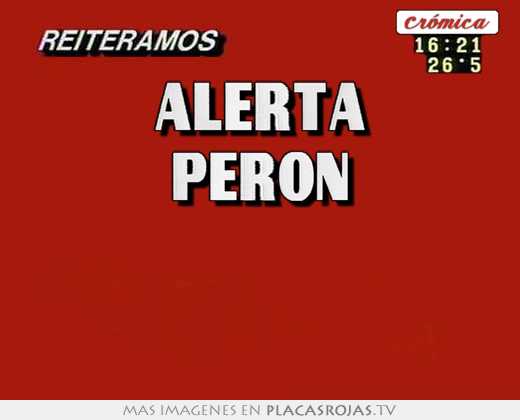 alerta peron