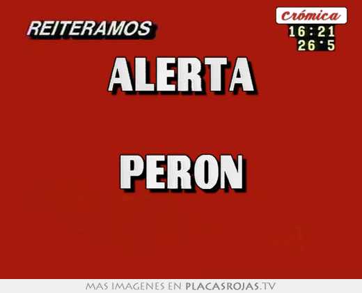 alerta peron