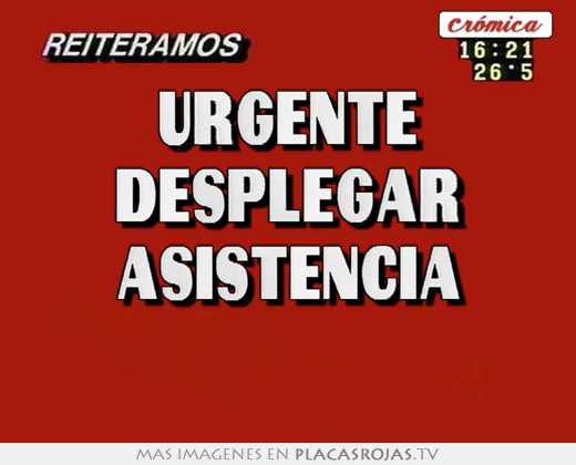 urgente desplegar asistencia