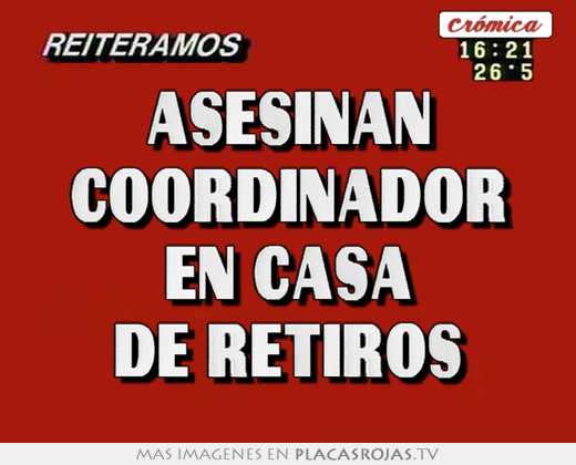 asesinan coordinador en casa de retiros