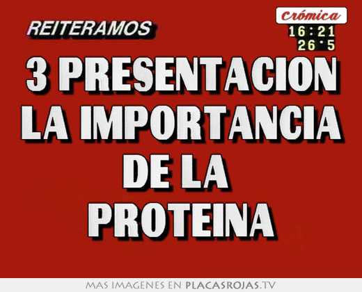 3 presentacion la importancia de la proteina