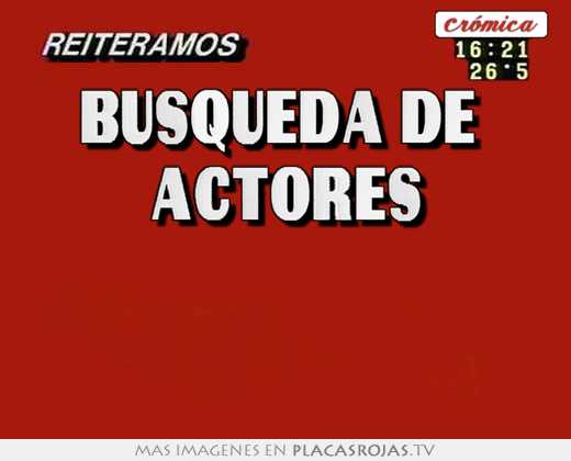 búsqueda de actores