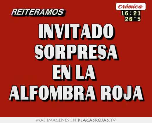 invitado sorpresa en la alfombra roja