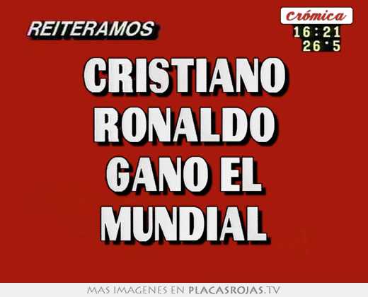 cristiano ronaldo gano el mundial