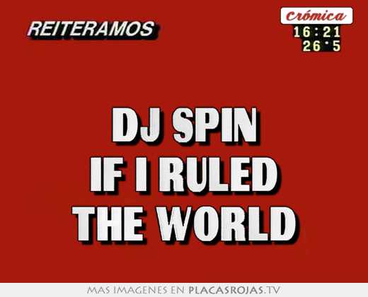 dj spin if i ruled the world