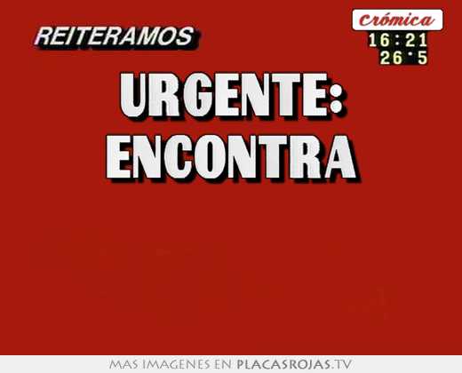 urgente: encontra