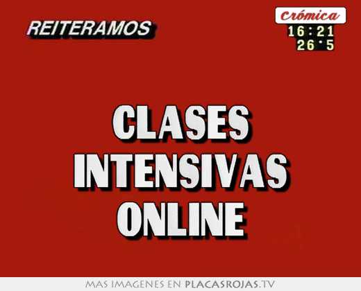 clases intensivas online
