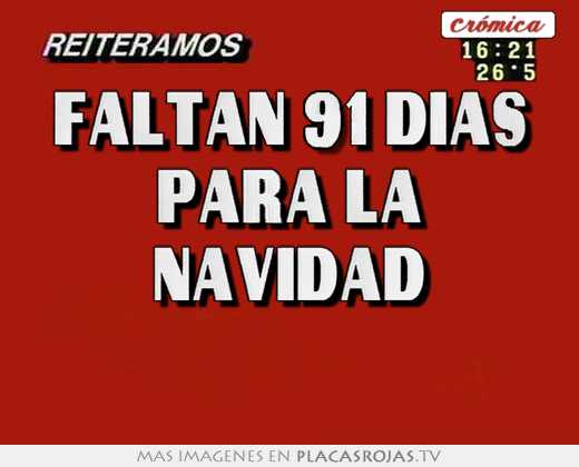 faltan 91 dias para la navidad