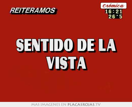 sentido de la vista
