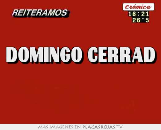 domingo cerrad   